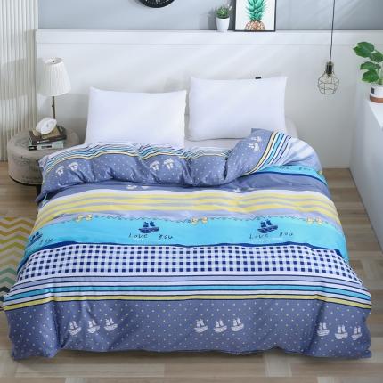 雨萝家纺 2022新款纯棉被套全棉被罩 扬帆起航