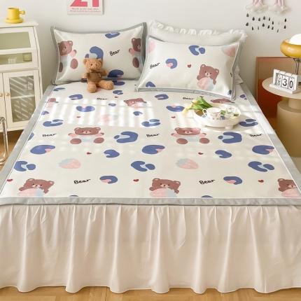 91家纺网 家纺一手货源 找家纺 （总）懒猫 2022新款600D数码印花冰丝席