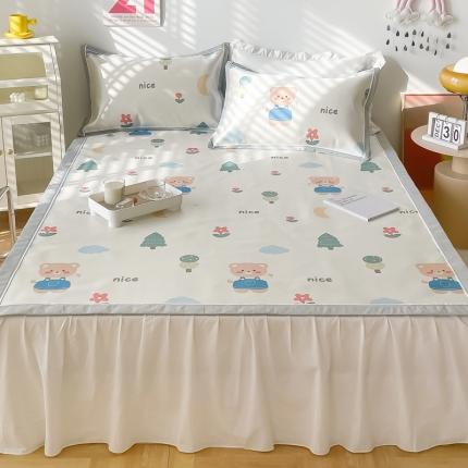 91家纺网 家纺一手货源 找家纺 （总）懒猫 2022新款600D数码印花冰丝席