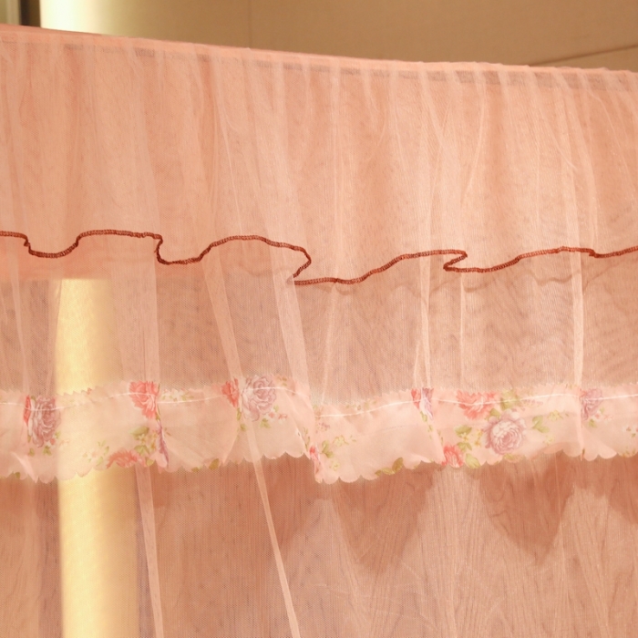 91家纺网 家纺一手货源 找家纺 初心 2025新款防尘顶盛夏单开门蚊帐玉色