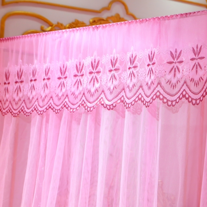 91家纺网 家纺一手货源 找家纺 初心 2025新款落地蚊帐-花语粉