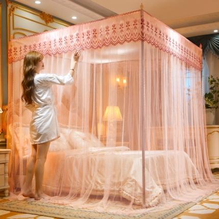 91家纺网 家纺一手货源 找家纺 初心 2025新款落地蚊帐-花语花语-玉