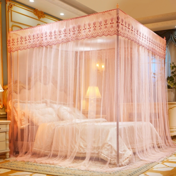 91家纺网 家纺一手货源 找家纺 初心 2025新款落地蚊帐-花语花语-玉