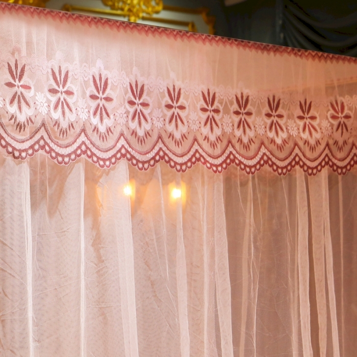 91家纺网 家纺一手货源 找家纺 初心 2025新款落地蚊帐-花语花语-玉