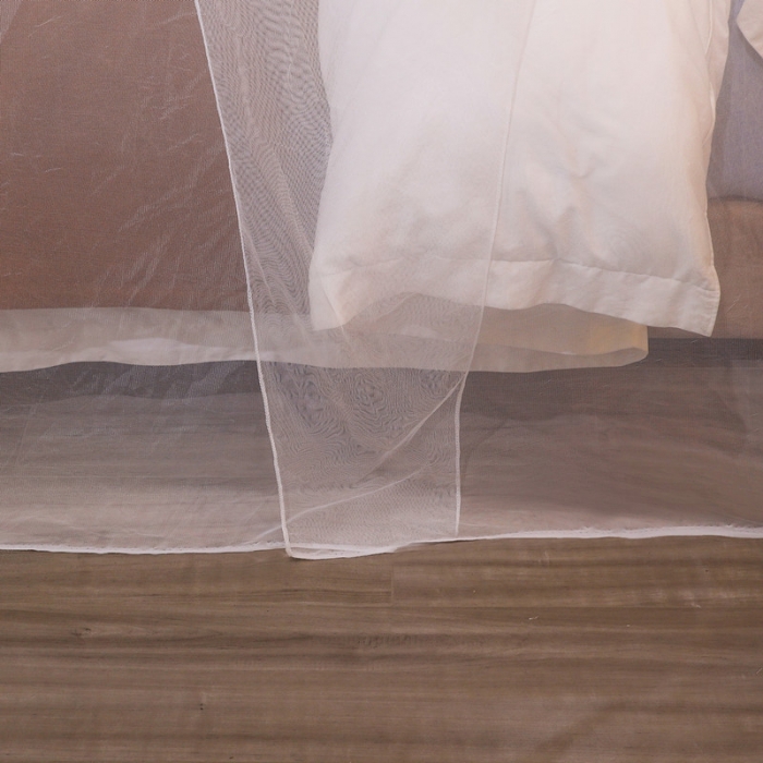 91家纺网 家纺一手货源 找家纺 初心 2025新款单开门蚊帐舒夏白色