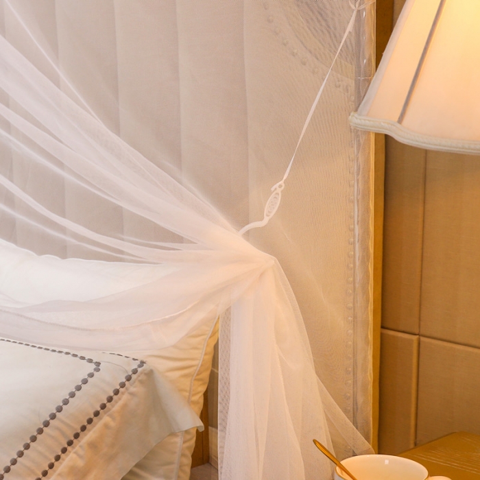 91家纺网 家纺一手货源 找家纺 初心 2025新款单开门蚊帐舒夏白色