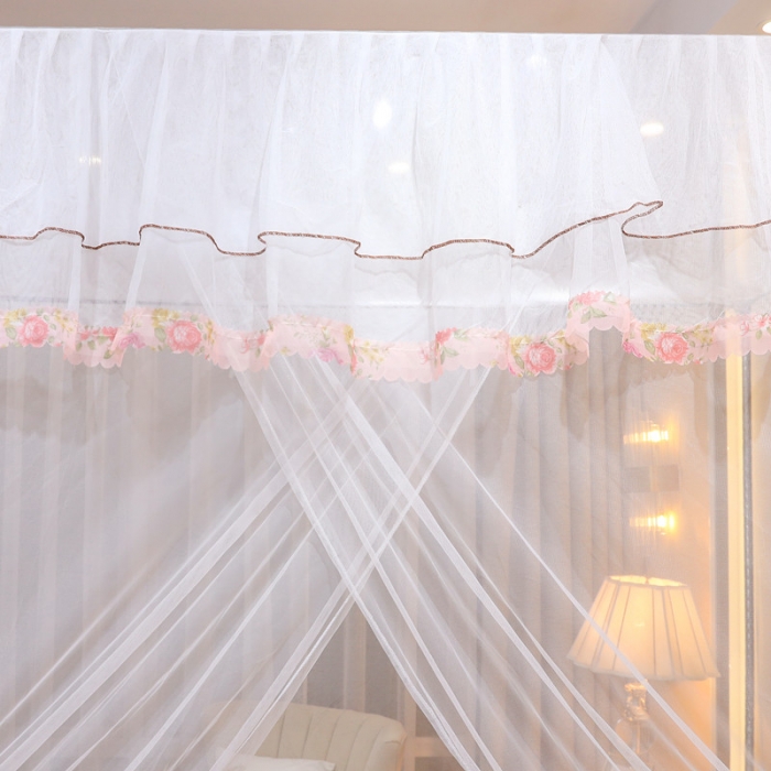 91家纺网 家纺一手货源 找家纺 初心 2025新款单开门蚊帐舒夏白色