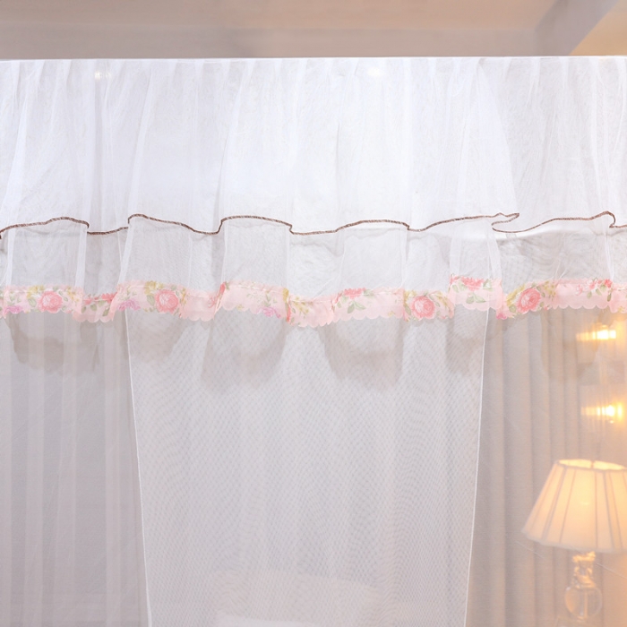 91家纺网 家纺一手货源 找家纺 初心 2025新款单开门蚊帐舒夏白色