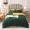 91家纺网 家纺一手货源 找家纺 晶缦 2022新款全棉纯色60S贡缎长绒棉绣花四件套 洛拉-墨绿