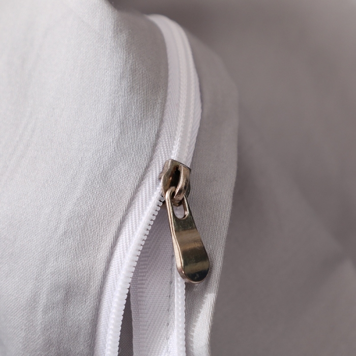 91家纺网 家纺一手货源 找家纺 晶缦 2022新款全棉纯色60S贡缎长绒棉绣花四件套 洛拉-浅豆沙