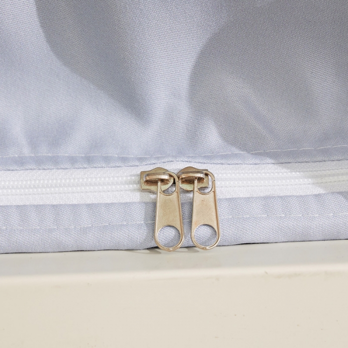 91家纺网 家纺一手货源 找家纺 卓尔居 2025新款强遮光三开纯色床帘蚊帐 太空灰