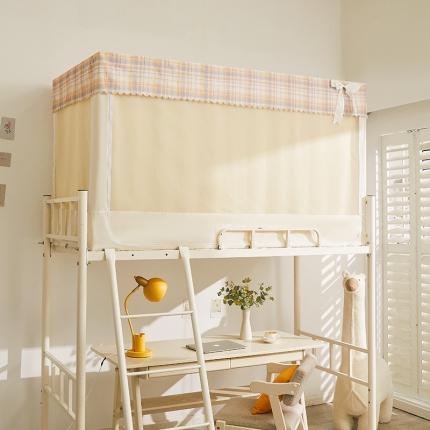 91家纺网 家纺一手货源 找家纺 （总）卓尔居 2025新款强遮光三开纯色床帘蚊帐