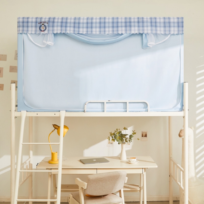 91家纺网 家纺一手货源 找家纺 （总）卓尔居 2025新款强遮光三开纯色床帘蚊帐