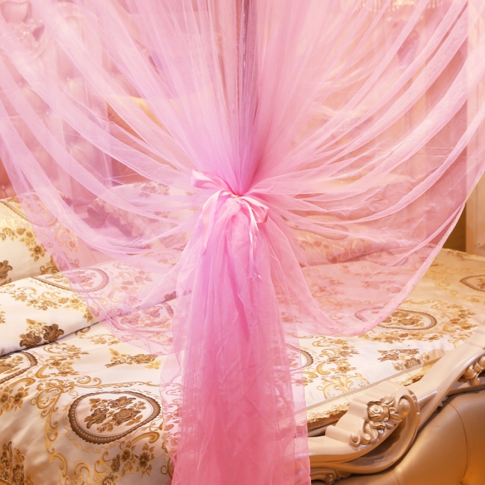 91家纺网 家纺一手货源 找家纺 冉美家纺 2022新款宫廷蚊帐-花思梦系列 粉色