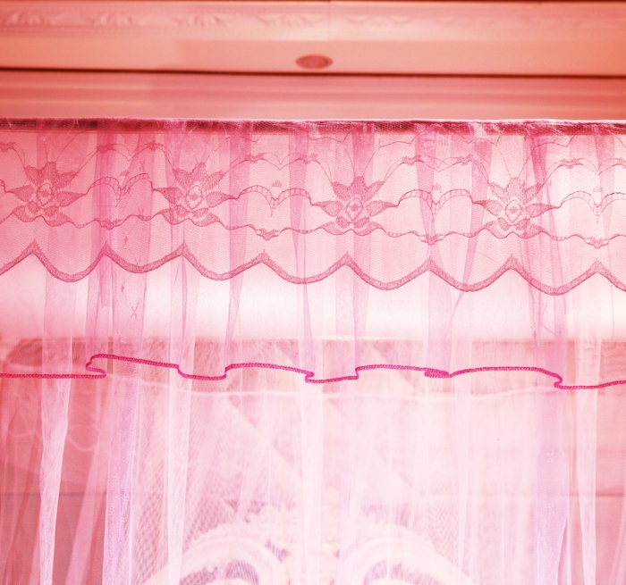 91家纺网 家纺一手货源 找家纺 冉美家纺 2022新款宫廷蚊帐-花思梦系列 粉色