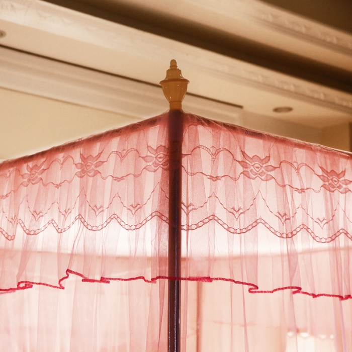 91家纺网 家纺一手货源 找家纺 冉美家纺 2022新款宫廷蚊帐-花思梦系列 玉色