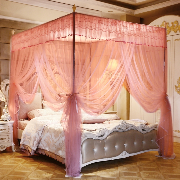 91家纺网 家纺一手货源 找家纺 冉美家纺 2022新款宫廷蚊帐-花思梦系列 玉色