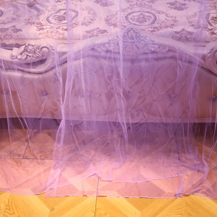 91家纺网 家纺一手货源 找家纺 冉美家纺 2022新款宫廷蚊帐-花思梦系列 紫色