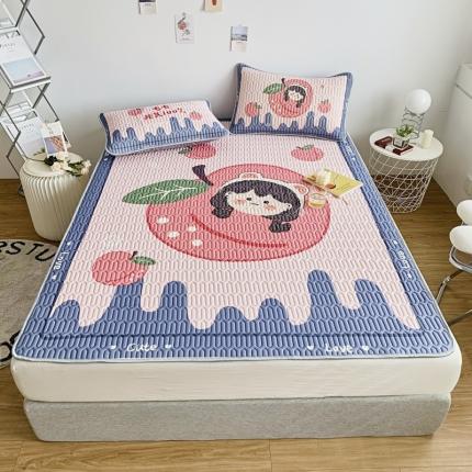 91家纺网 家纺一手货源 找家纺 （总）佰亿莱 2024新款数码印花大版乳胶软凉席三件套