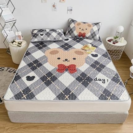 91家纺网 家纺一手货源 找家纺 （总）佰亿莱 2024新款数码印花大版乳胶软凉席三件套