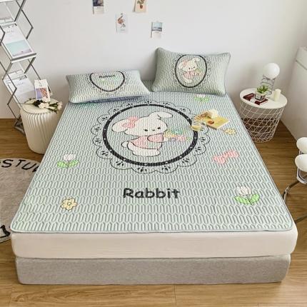 91家纺网 家纺一手货源 找家纺 （总）佰亿莱 2024新款数码印花大版乳胶软凉席三件套