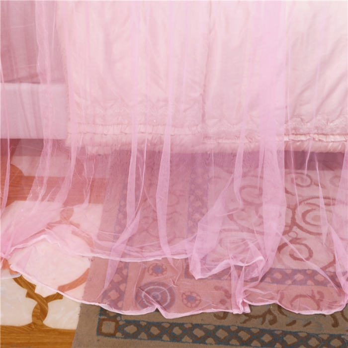 91家纺网 家纺一手货源 找家纺 冉美家纺 2022新款宫廷蚊帐-恋情系列 粉色