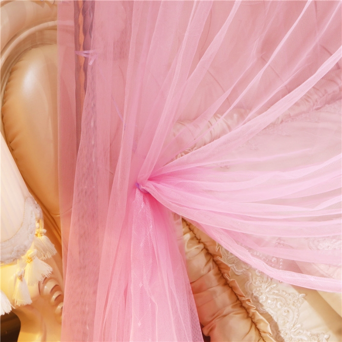 91家纺网 家纺一手货源 找家纺 冉美家纺 2022新款宫廷蚊帐-恋情系列 粉色