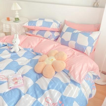 91家纺网 家纺一手货源 找家纺 凌鼎 2025新款40支13372全棉印花四件套 我的时代