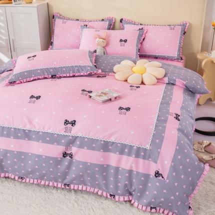 91家纺网 家纺一手货源 找家纺 （总）皇谱家纺 新款韩版欧彩棉四件套磨毛直播爆款专版花型