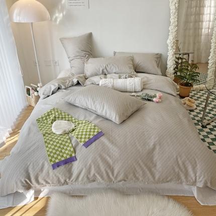 91家纺网 家纺一手货源 找家纺 （总）2022 新款简单款全棉四件套