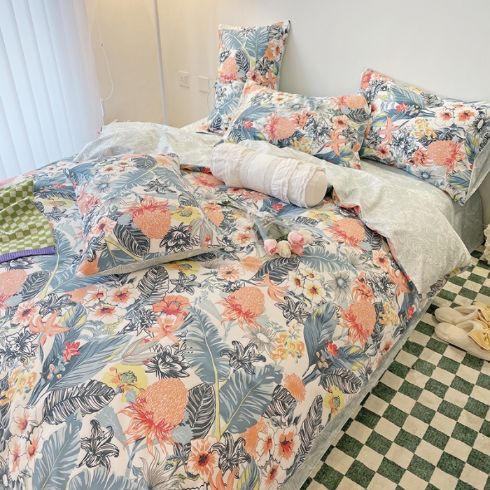 91家纺网 家纺一手货源 找家纺 （总）2022 新款简单款全棉四件套