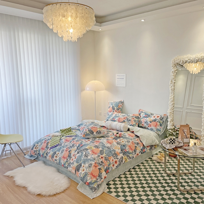 91家纺网 家纺一手货源 找家纺 （总）2022 新款简单款全棉四件套