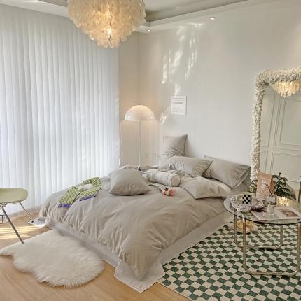 2022 新款简单款全棉四件套 回形针