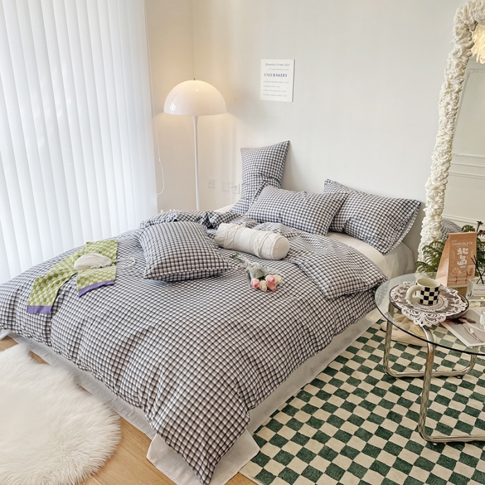 91家纺网 家纺一手货源 找家纺 2022 新款简单款全棉四件套 慕尼黑