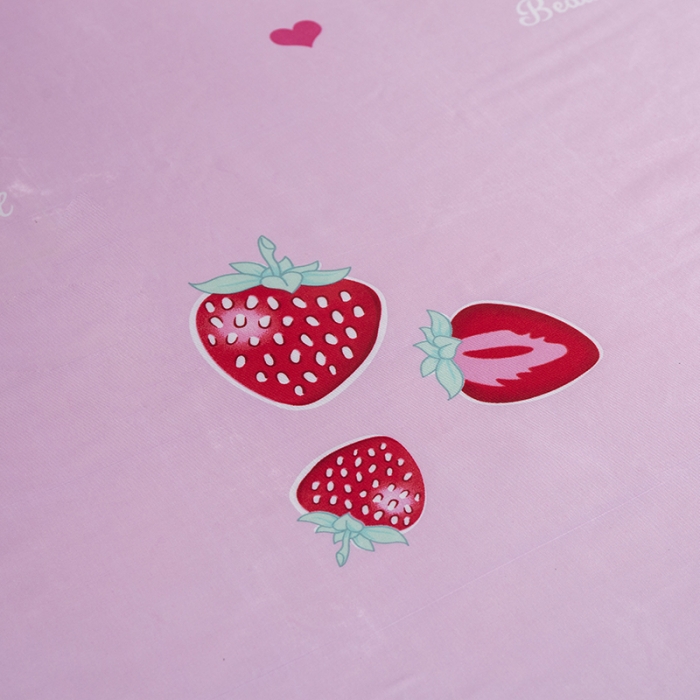 91家纺网 家纺一手货源 找家纺 优姿家纺 2024新款冰丝凉席床裙款 甜心草莓