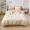91家纺网 家纺一手货源 找家纺 绒兔兔 2022新款立体横条剪花床单床笠四件套 剪花-奶白