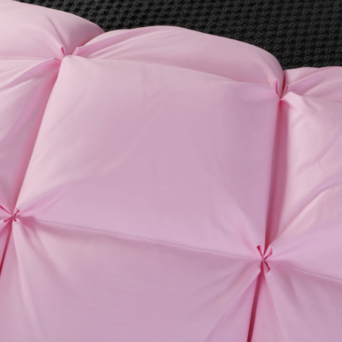 91家纺网 家纺一手货源 找家纺 羽仙子 2023新款面包款80支柔赛丝三层枕芯粉红