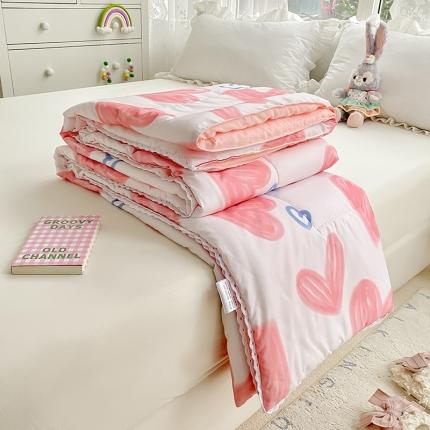 91家纺网 家纺一手货源 找家纺 （总）寐居家纺 2022新款水洗棉小花边单夏被