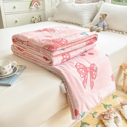 91家纺网 家纺一手货源 找家纺 （总）寐居家纺 2022新款水洗棉小花边单夏被