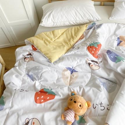 91家纺网 家纺一手货源 找家纺 （总）寐居家纺 2022新款水洗棉小花边单夏被