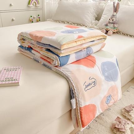 91家纺网 家纺一手货源 找家纺 （总）寐居家纺 2022新款水洗棉小花边单夏被