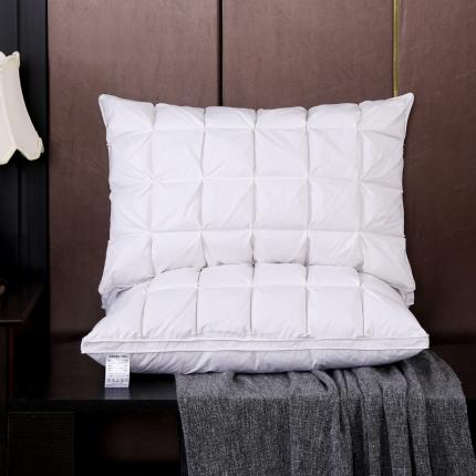 羽仙子 2023新款全棉防雨布24格面包款枕芯白色