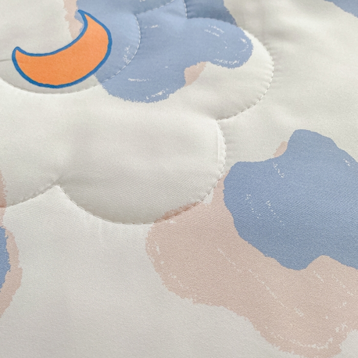 91家纺网 家纺一手货源 找家纺 寐居家纺 2022新款水洗棉小花边单夏被 豹纹虎