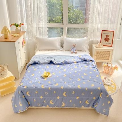 寐居家纺 2022新款水洗棉小花边单夏被 星空