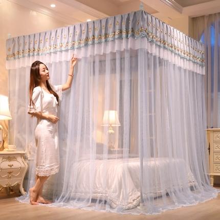 91家纺网 家纺一手货源 找家纺 （总）迪凡保罗 2025新款5847刺绣落地宫廷蚊帐