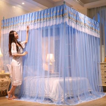 91家纺网 家纺一手货源 找家纺 （总）迪凡保罗 2025新款5847刺绣落地宫廷蚊帐