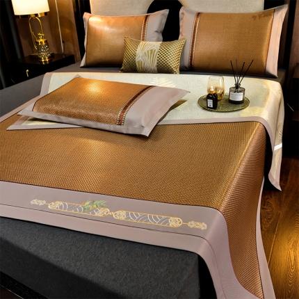 91家纺网 家纺一手货源 找家纺 （总）小牛席业 2022新款夏日冰点冰藤双面席凉席冰丝席竹席