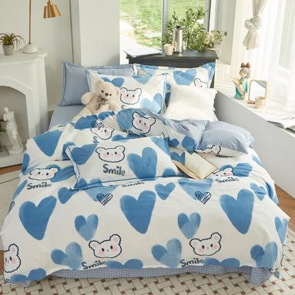 91家纺网 家纺一手货源 找家纺 （总）仟网汇 2022新款全棉喷气13070四件套