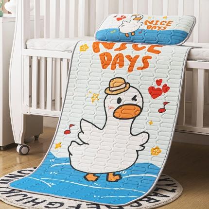 91家纺网 家纺一手货源 找家纺 小芽家居 2024新款儿童乳胶凉席卡通大白歌唱家