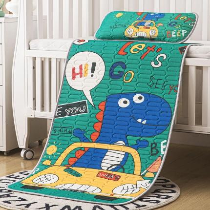 小芽家居 2024新款儿童乳胶凉席卡通汽车恐龙
